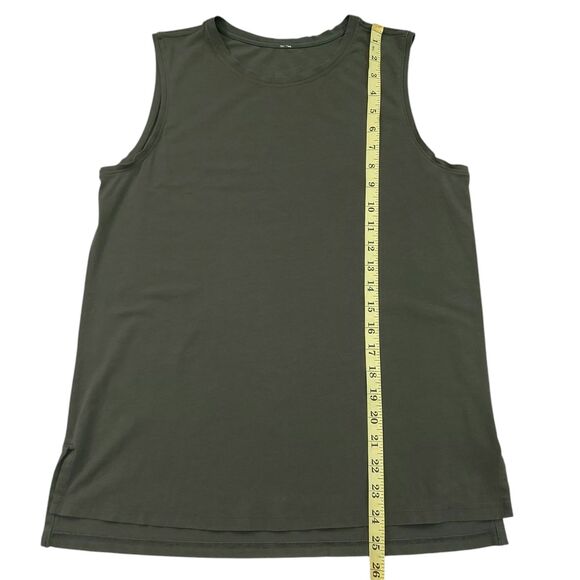 Lululemon T-Shirt Womens Small Green Sleeveless Athleisure Gym Training Yoga - Picture 7 of 8